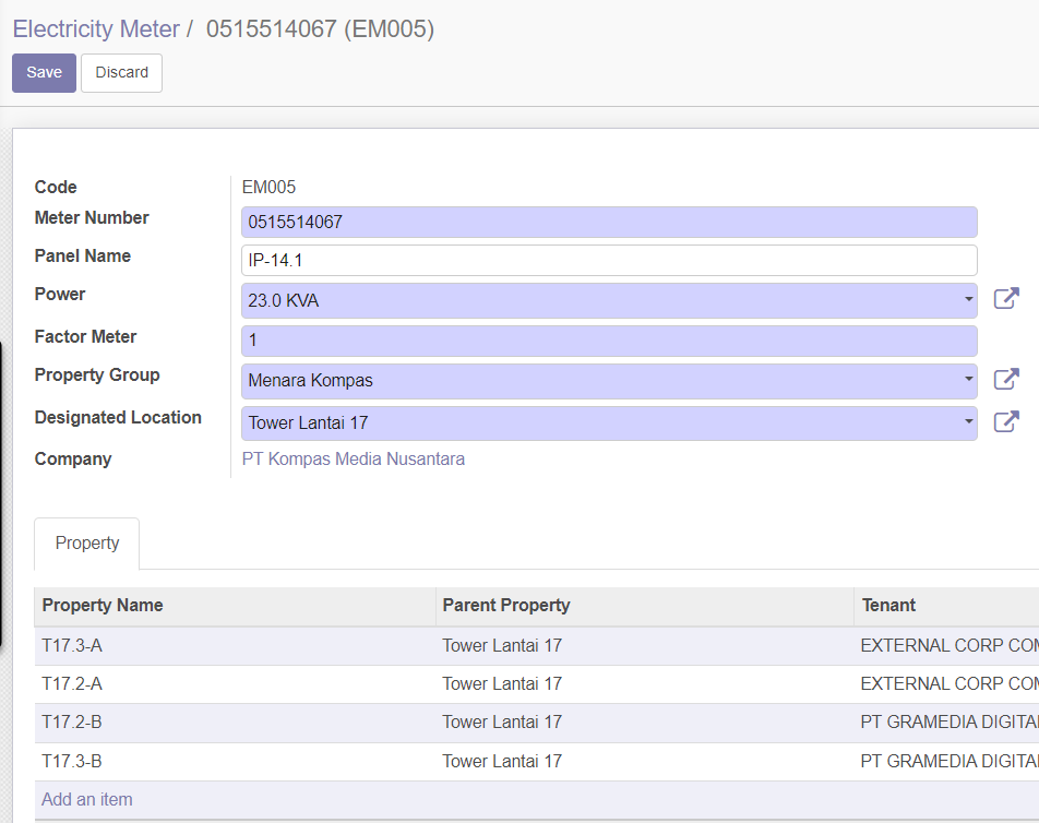 electricitymeter-change-data-field